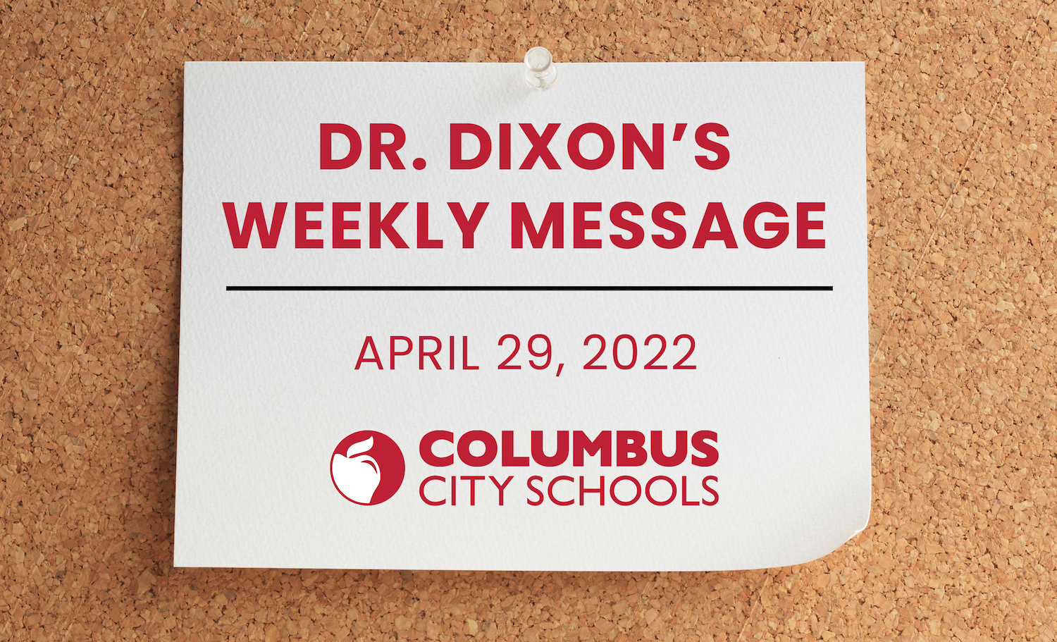 Dr. Dixon Weekly Message